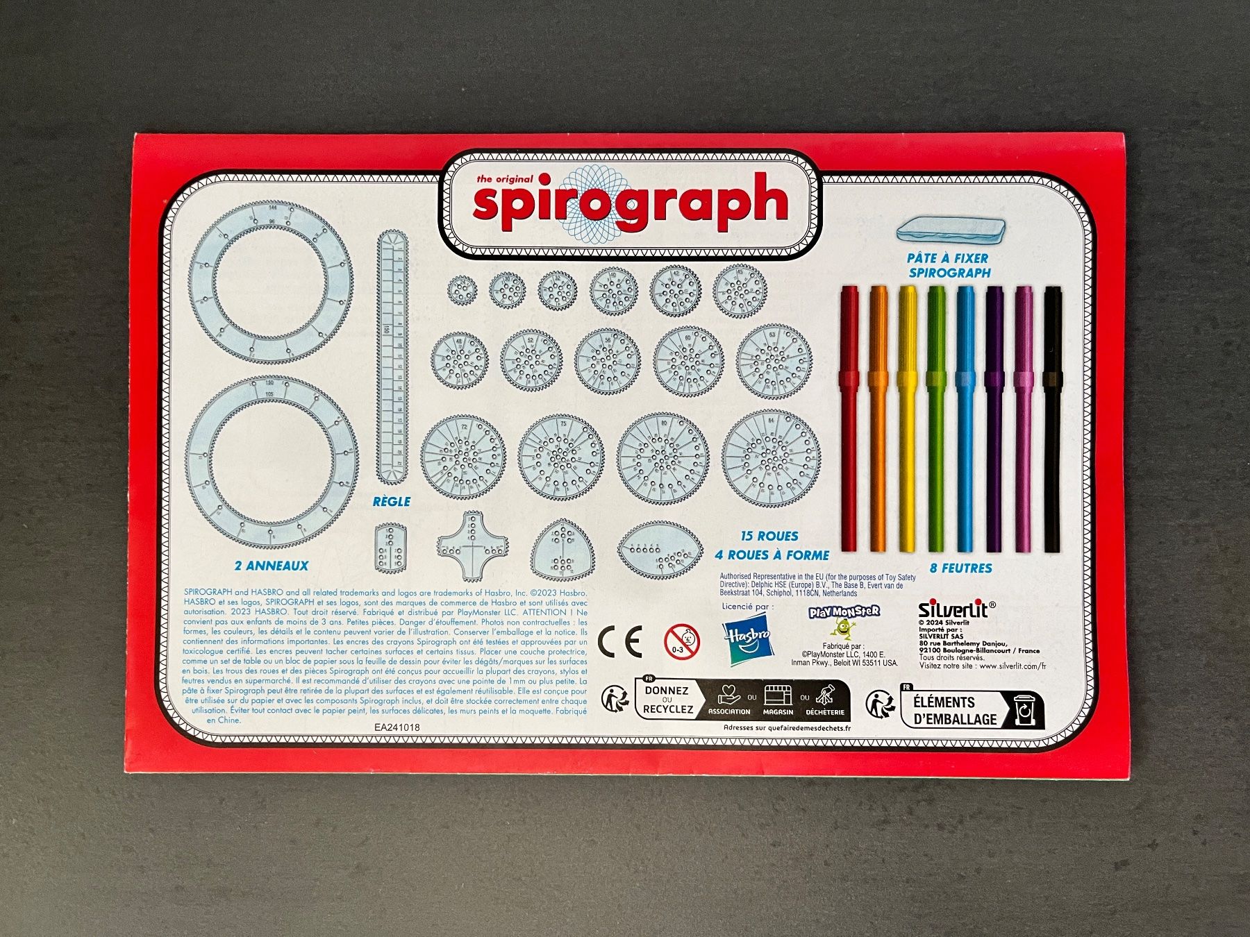Hasbro Spiele: Spirograph, set de 30 pièces, complet avec boîte originale – Gebraucht aus Chavornay von HDesH 1