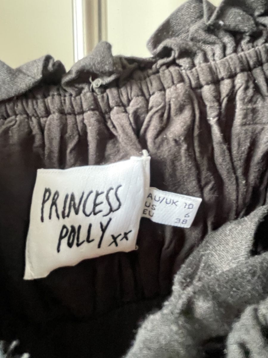 Top: Princess Polly Bluse/ Shirt in schwarz – Usato da Biberstein venduto da koempossible 1