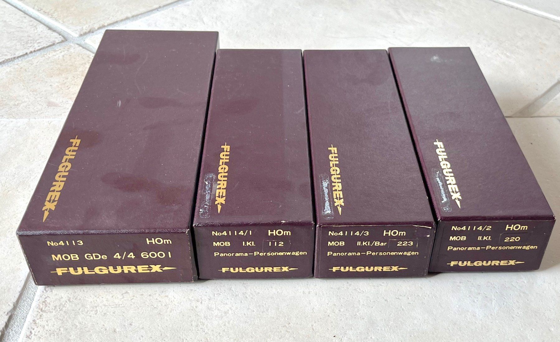 Fulgurex Modelleisenbahnen: FULGUREX H0m  MOB Set – Neu (gemäss Beschreibung) aus Bleiken von hbw45 6