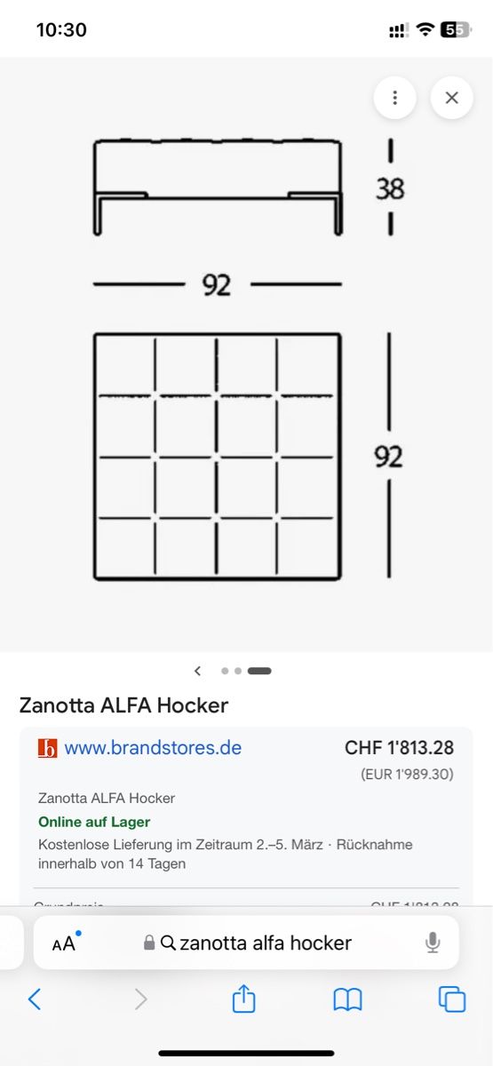 Zanotta Sgabelli: Hocker Serie Alfa von Zanotta – Usato da UZWIL venduto da Nicoletta_78 3