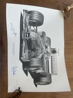 Red Bull Sauber Petronas Bild mit Originalunterschriften