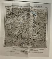 Carte ancienne campagnes militaires Suisse Vaud Valais