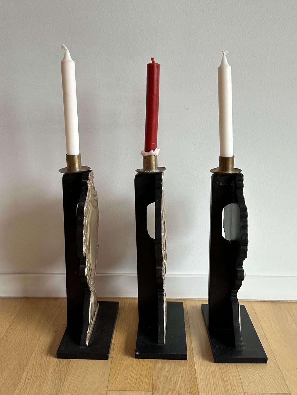 Kerzenständer: Vintage Kerzenständer – 3er Set – Gebraucht aus Basel von Rouge. 2