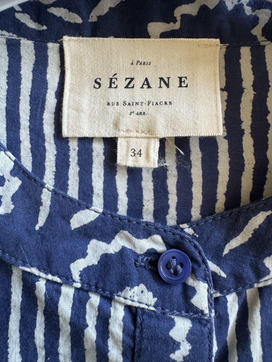 Sezane Blusen: Chemisier Sézane rayé bleu et blanc, taille 34 – Neu (gemäss Beschreibung) aus Morges von sandy069 4