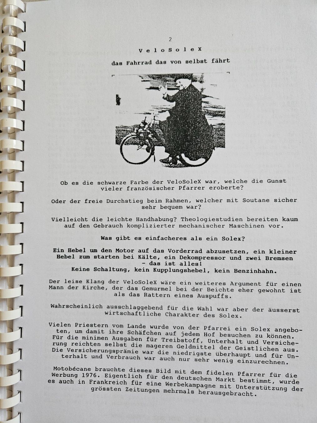Documents: Velosolex Geschichte – Neuf (Voir description) à Bülach par Steinmaler98 1