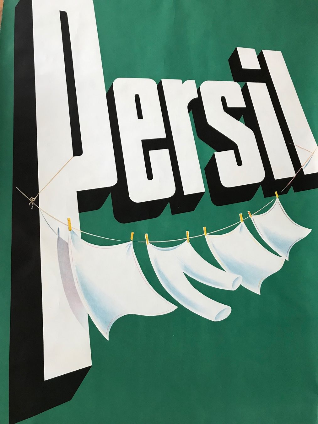 Foto & Immagini: Werbeplakat PERSIL Original aus der Zeit – Usato da Olten venduto da anton875