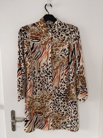 Liu Jo Hemdkleid im Animal Print, Grösse 36/S, Top!