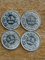 Silbermünzen 1/2 Fr. -  50 Rappen Münzen