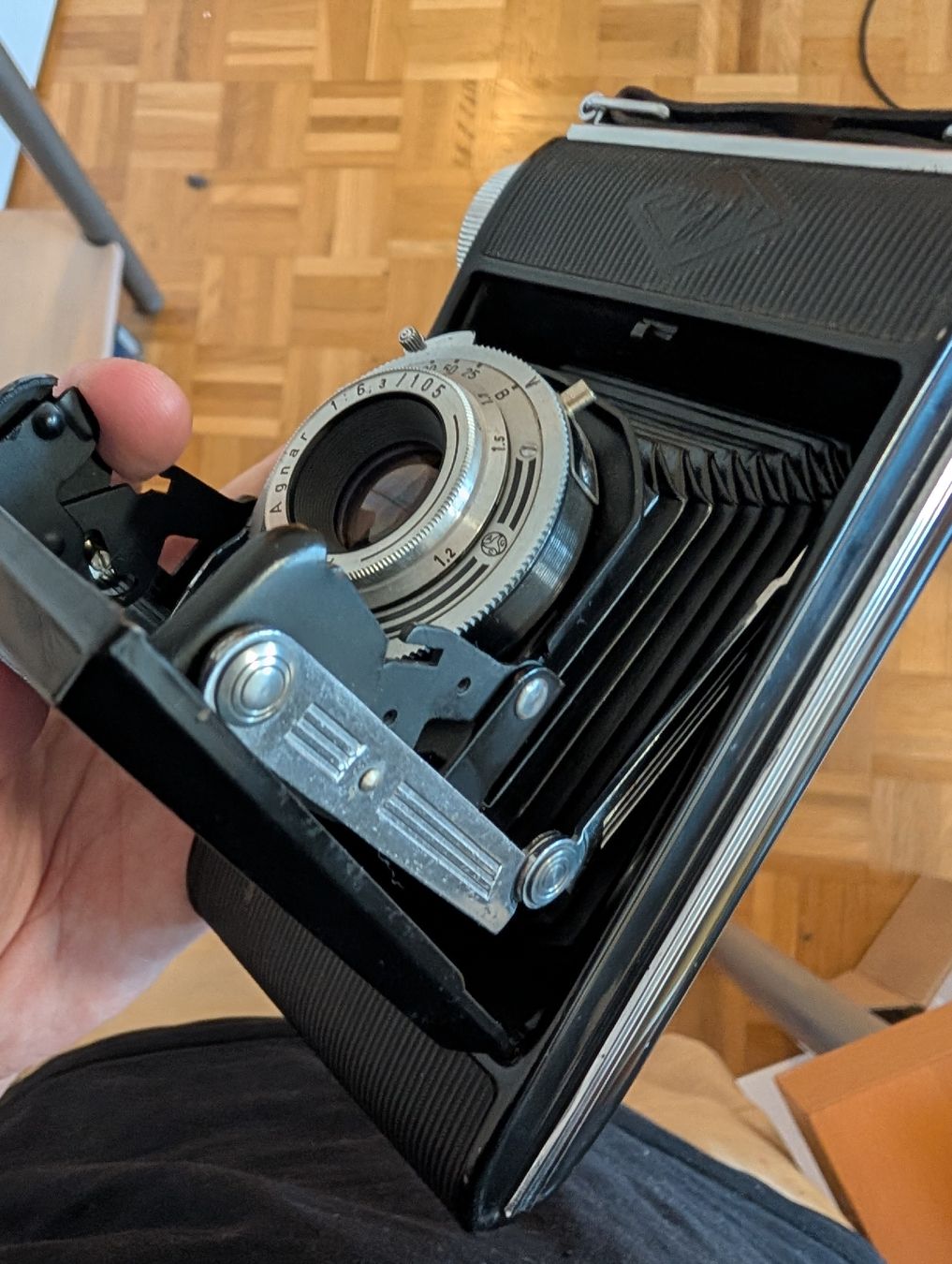 Agfa Kamera: Agfa Billy Klappkamera mit Originaltasche – Gebraucht aus Roggwil BE von MA-4900 8