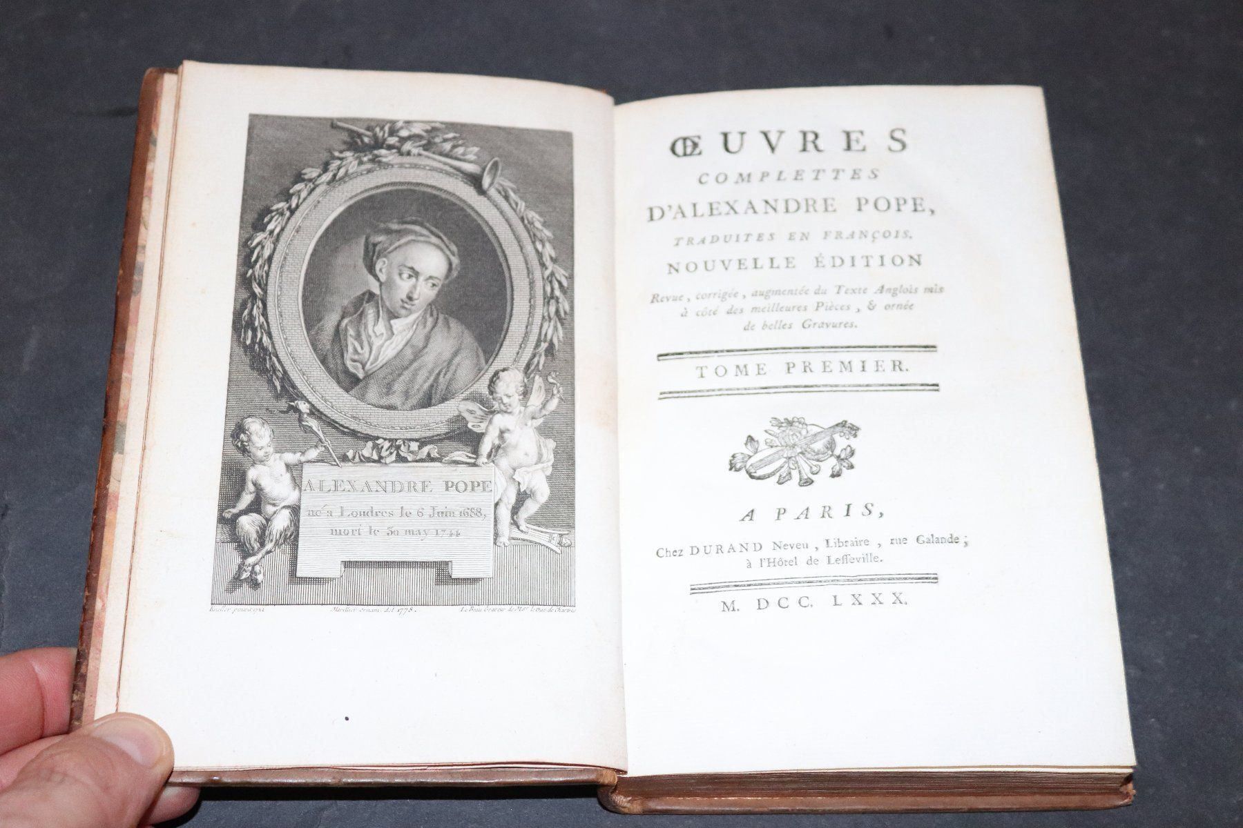 Libri: OEUVRES COMPLETTES D`ALEXANDRE POPE,1780 – Usato da Guensberg venduto da Herzaktion 2