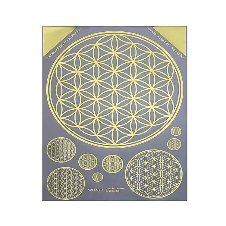 DCWV Create Decor Wandaufkleber 'Fleur De Lis' – 8 Blatt, 20,3 X 20,3 Cm, Ablösbar