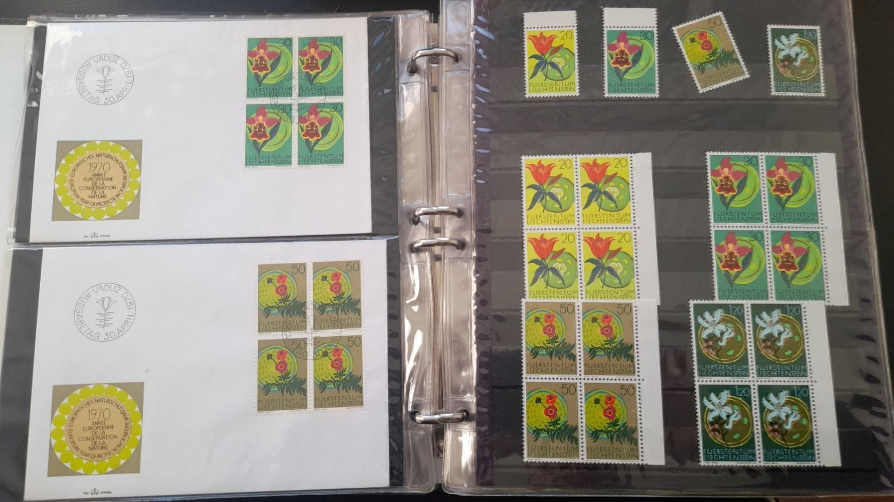 Tutti i francobolli: 1969 - 1971 Liechtenstein Sammlung – Usato da Balgach venduto da SIMEON27 6