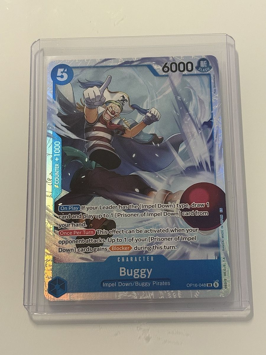 Bandai Carte collezionabili: One Piece TCG - Buggy OP16-048 – Nuovo (secondo la descrizione) da Pieterlen venduto da Mira_o7