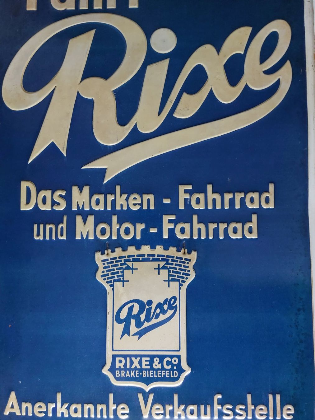 Sachs Schilder: Blechschild Rixe Fahrrad Mofa plaque tôle – Gebraucht aus Schenkon von Elbarto007 7