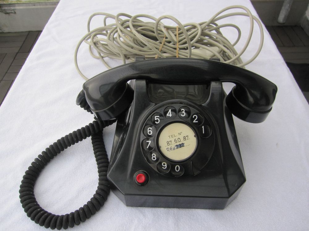 Vintage Telefon-Apparat, Modell 50, schwarz 1