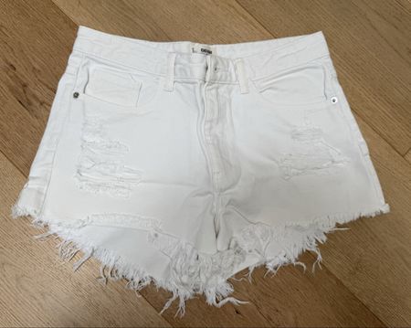 Tally Weijl Jeanshorts, weiss, Grösse 40, Top Zustand