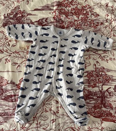 Tutina Petit Bateau balene 3 mesi ottimo stato invernale