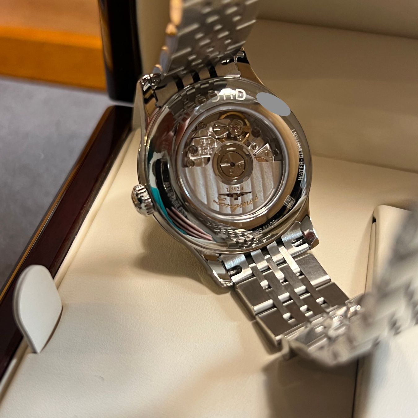 Longines Orologi: Longines Record Auto Chronometer Full Set L2.321.4.72.6 – Usato da Carouge GE venduto da Watchaser 4
