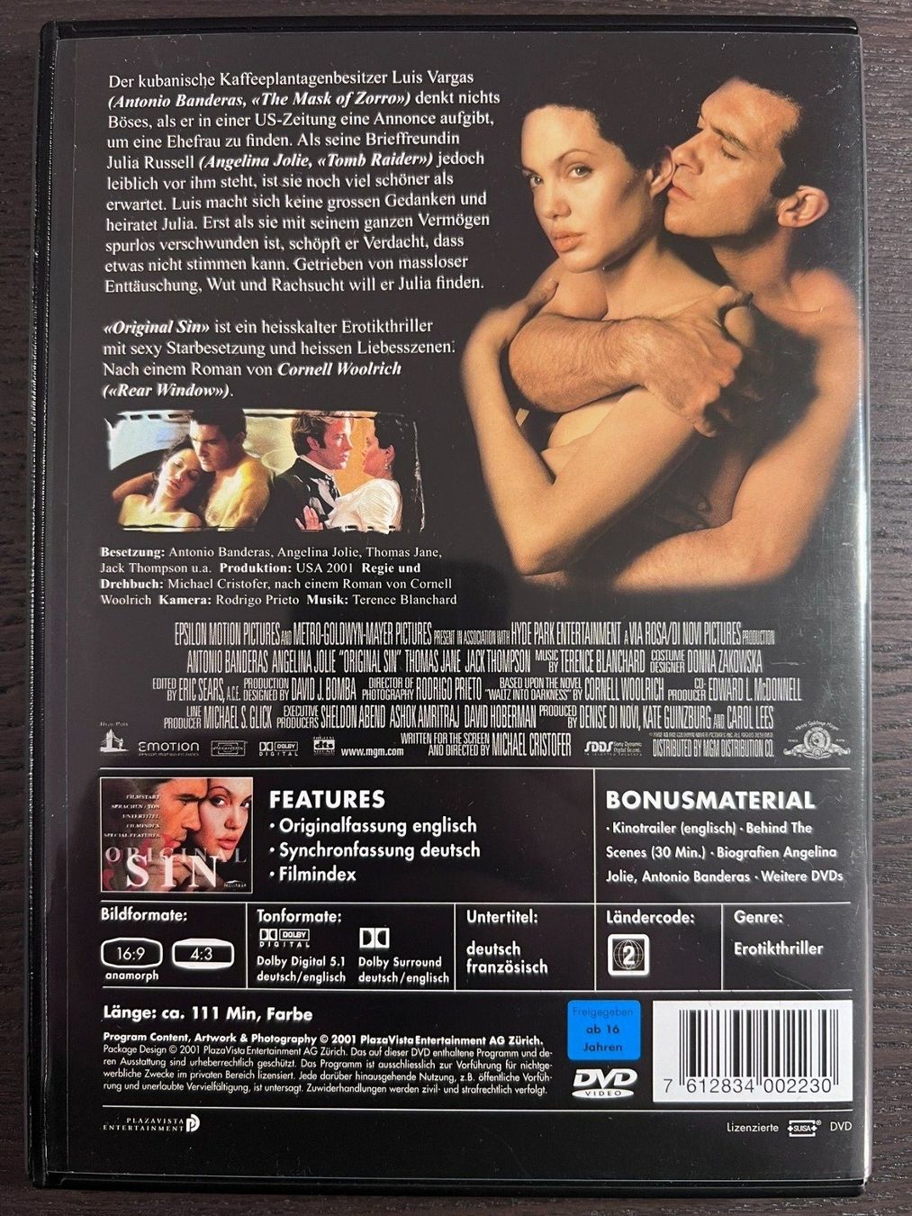 Alle DVDs: Original Sin – Gebraucht aus Zürich von FilmFreunde 1