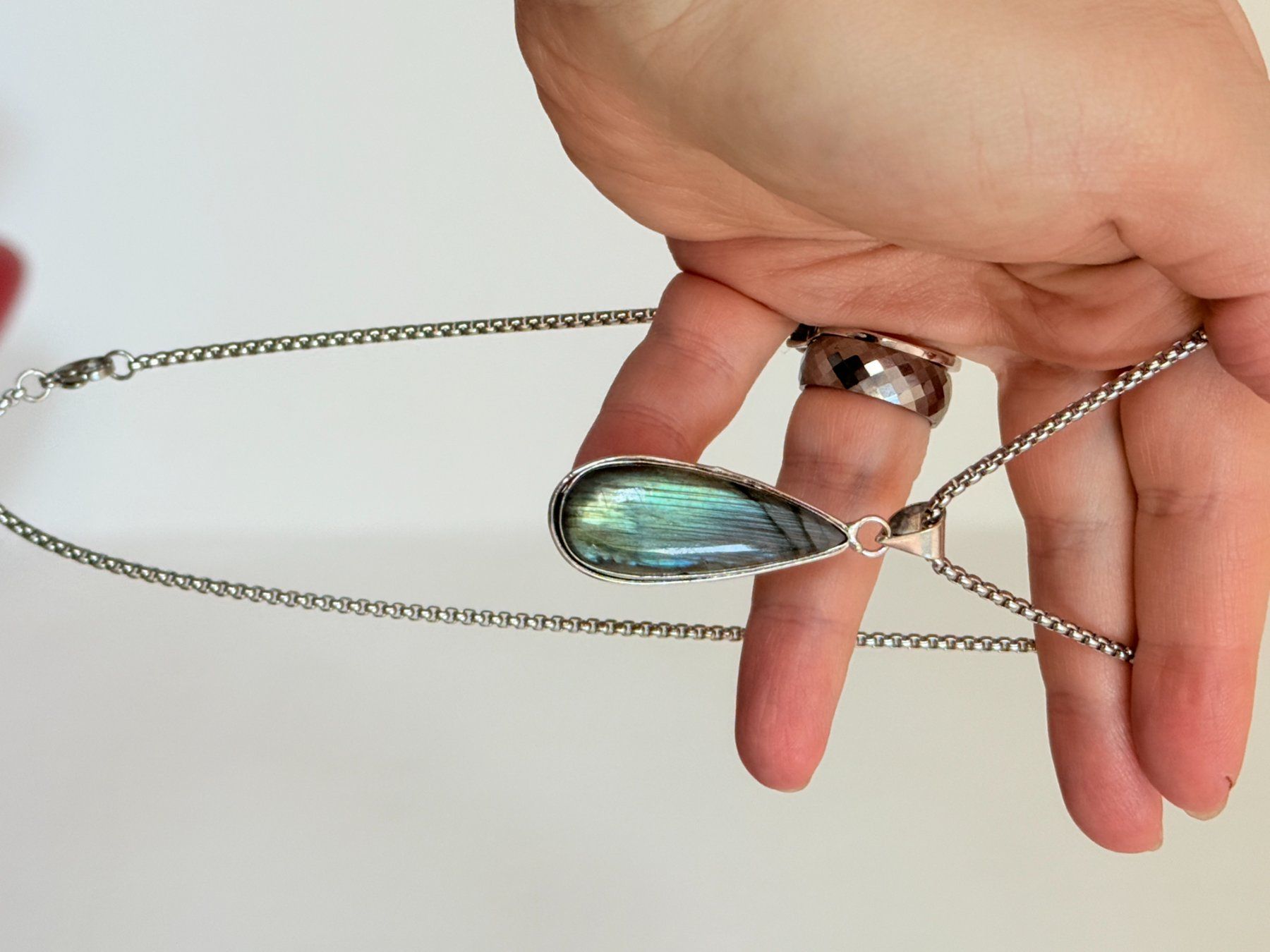 Catenine: Collier Labradorite - Été étincelant! – Nuovo e nell'imballaggio originale da Genève venduto da AWWA 5