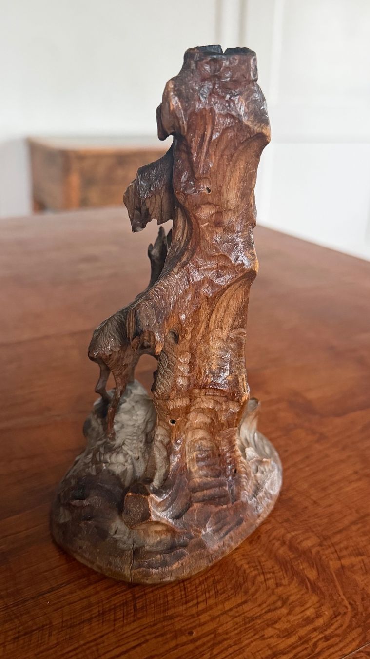Skulpturen & Statuen: Brienz Schnitzerei Gemse antik – Gebraucht aus Riedholz von Frettchen63 1