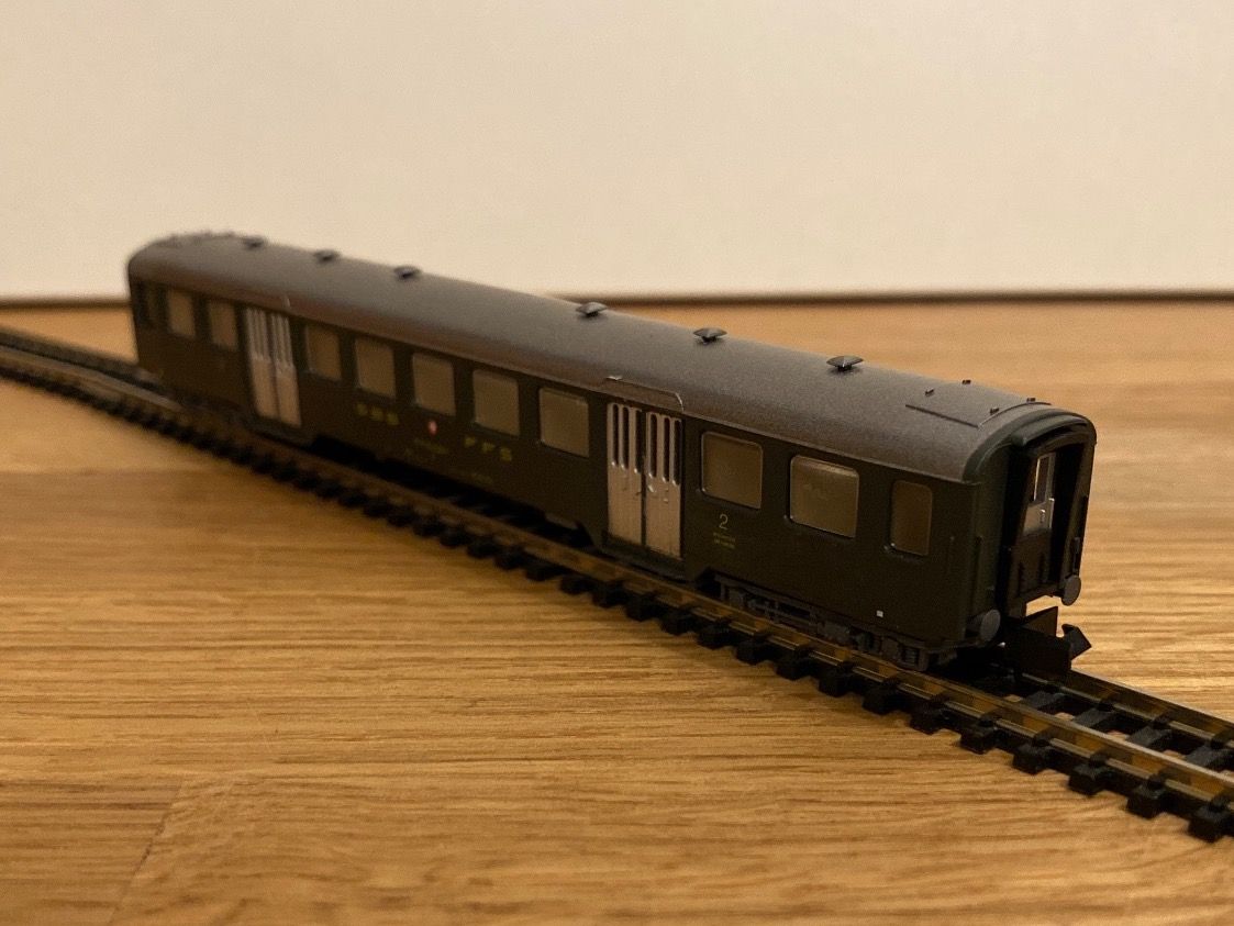 Arnold Modellini di ferrovie: Arnold 3716 SBB Personenwagen 2. Klasse – Nuovo (secondo la descrizione) da Schlierbach venduto da Look8 1