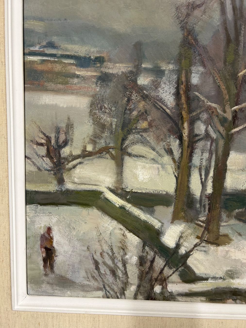 Dipinti: Altes Gemälde von Otto Ernst Winterlandschaft 1961 – Usato da rotkreuz venduto da baudisch 2