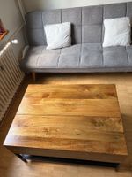 Sofatisch ausziehbar, Massivholz Mahagoni, Stauraum