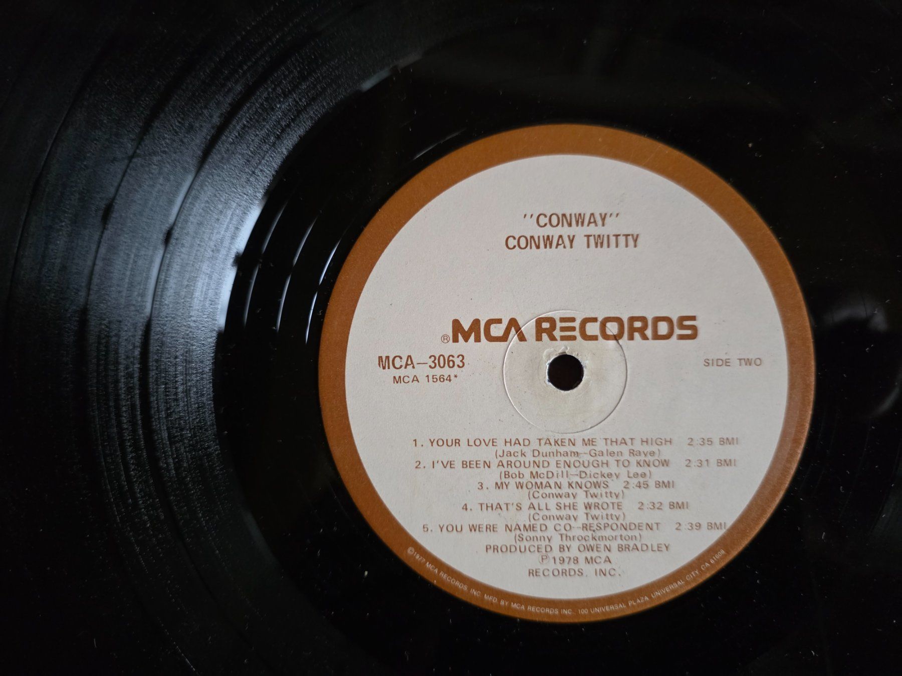 Dischi in vinile: LP : CONWAY Twitty - MCA Records 3063 - 1977 – Usato da Walterswil BE venduto da Lonitti 2