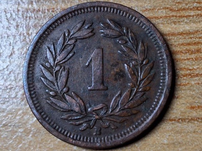 Alle Münzen: 1 Rappen 1911 – Gebraucht aus Münchenstein von purbach1 3