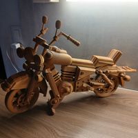 Holz Motorrad Deko Handarbeit
