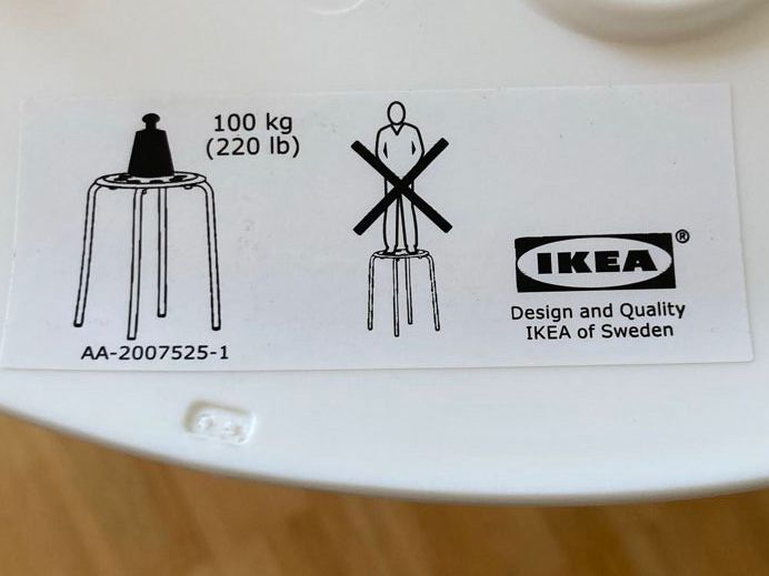 Ikea Sgabelli: 4 Ikea Hocker weiss Metall/Kunstoff – Usato da Zwingen venduto da Kult2000 3