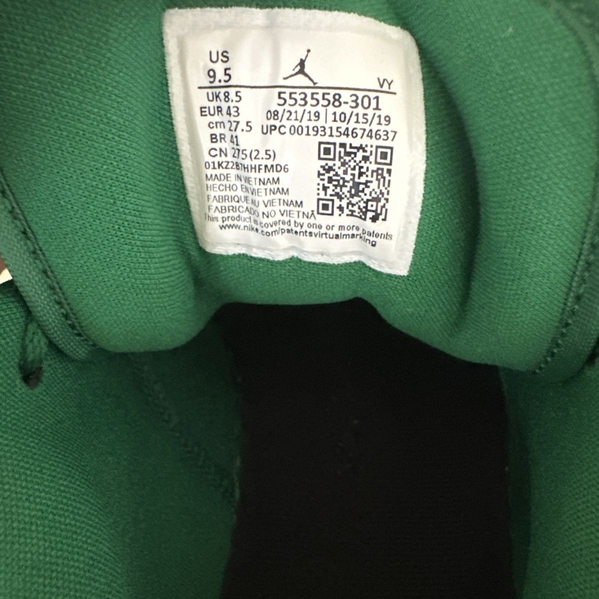 Chaussures hommes: Jordan 1 Low Pine Green – D'occasion à Brugg AG par fat_p62f 2