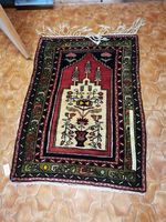 Türkischer Gebetsteppich, Orientteppich, Wollteppich