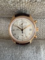 IWC Portugieser  Rosé Gold Faltschliesse Lederband IWC390402