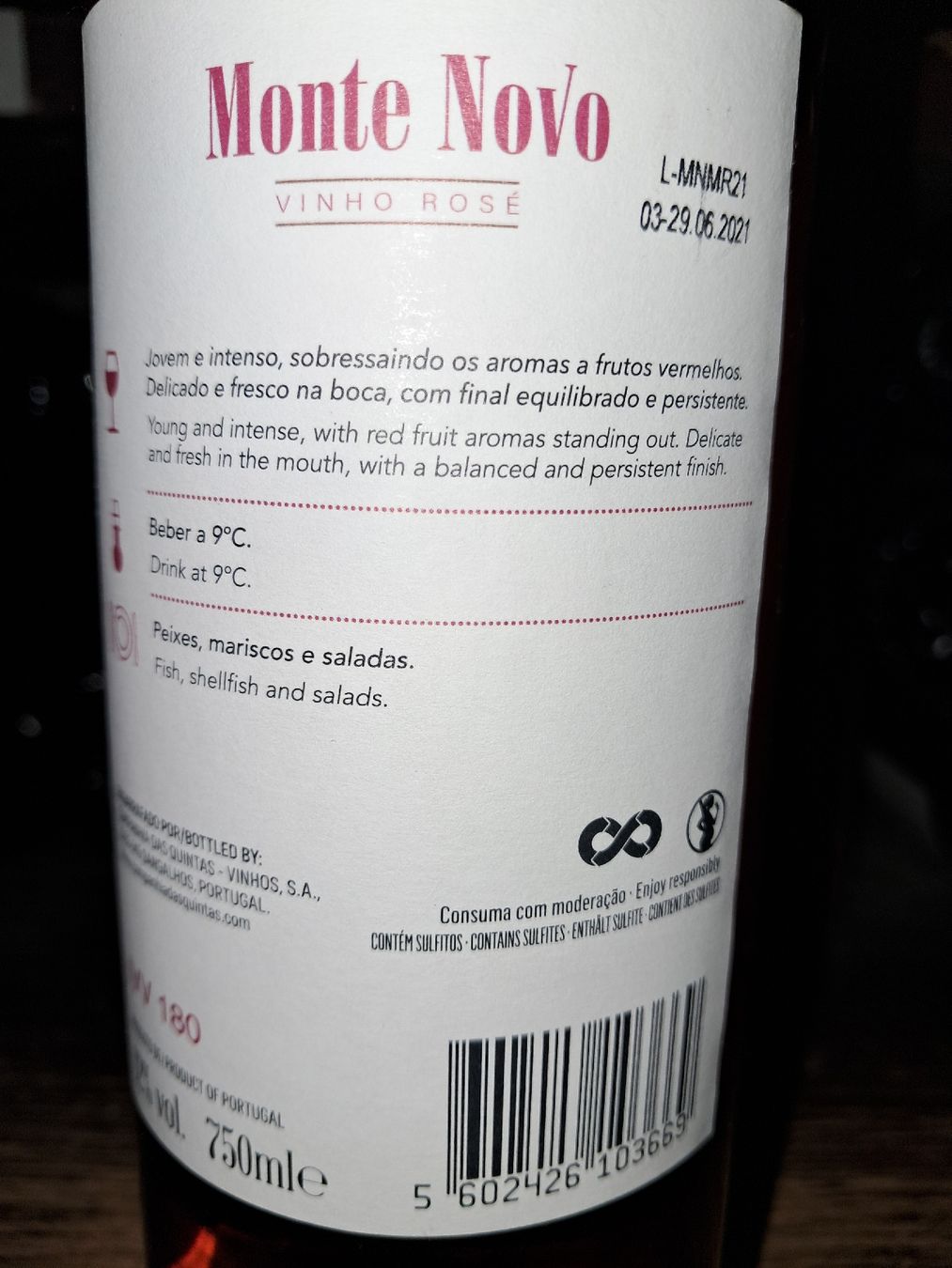 Vino: vin rosé Monte Novo 2021 – Nuovo e nell'imballaggio originale da Le locle venduto da juliensaran 5