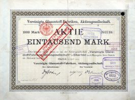 Vereinigte Glanzstoff-Fabriken AG, Elberfeld - 1909