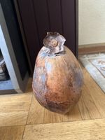 Boîte en bois ronde sculptée