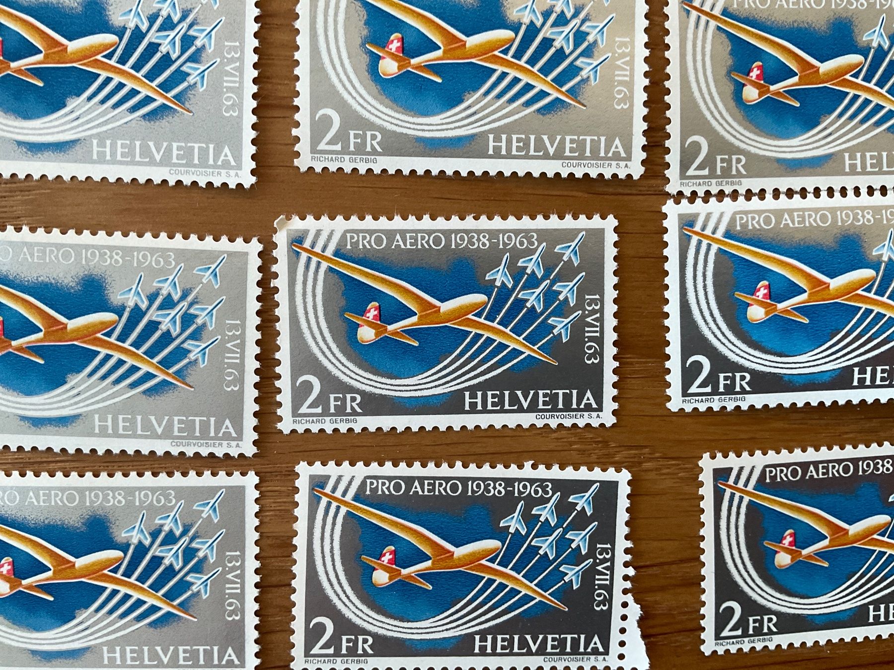 Alle Briefmarken: 72Fr Flugpost Frankaturware postfrisch ungestempelt Neu – Neu (gemäss Beschreibung) aus Wil SG von Chefsugus 3
