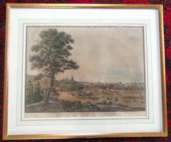 Lausanne Umrissstich von Bidermann  um 1800