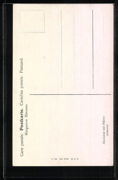 Cartoline postali: AK Stansstad, Gesamtansicht mit Pilatus – Usato da Berlin venduto da bartko-reher 1