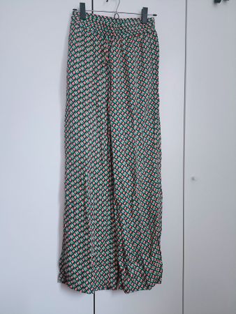 Pantaloni estivi leggeri con fantasia geometrica - S