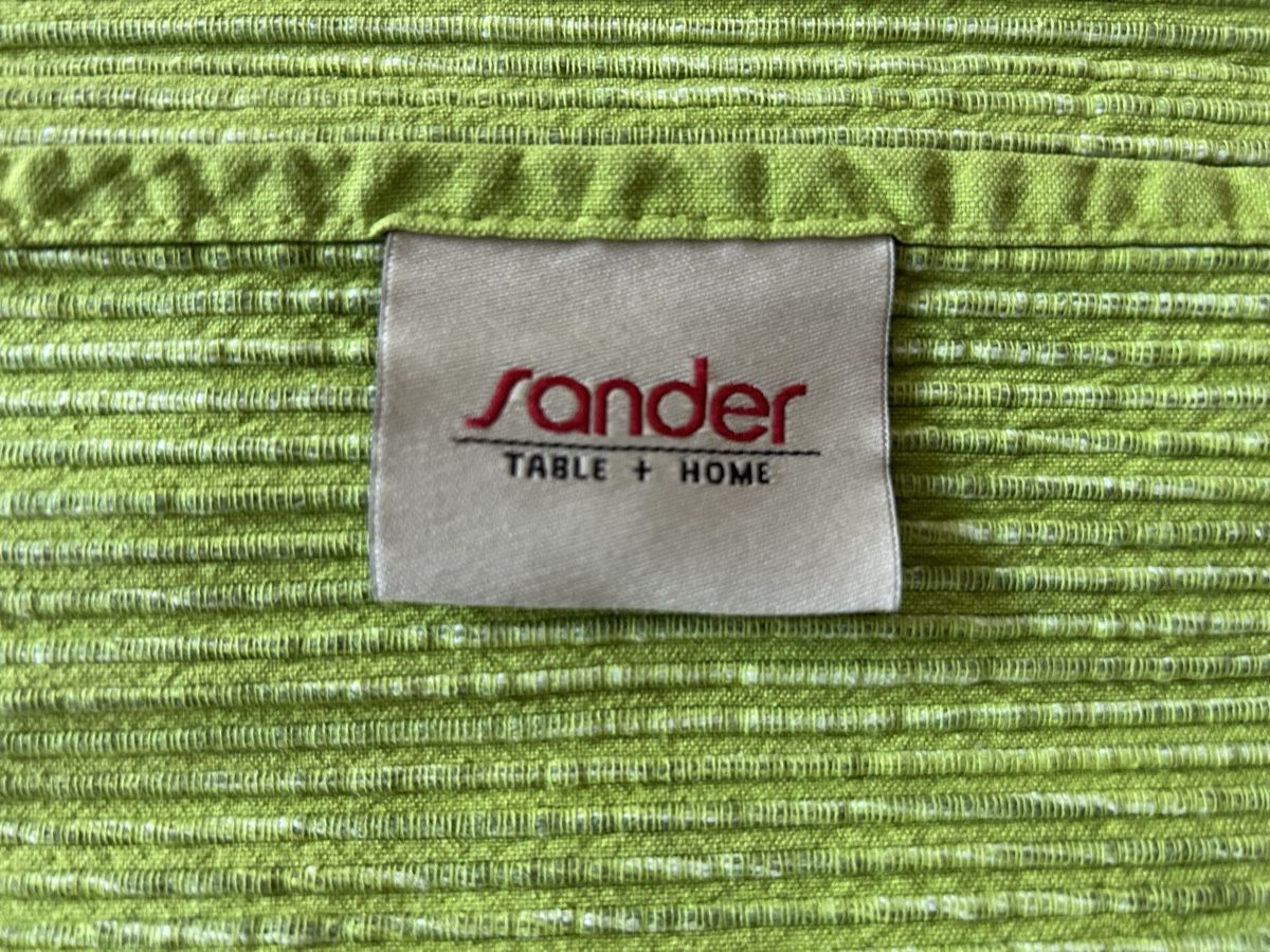 Set di tavolo e panche: 6 Tischset 100% Baumwolle grün von Sander – Usato da Herisau venduto da trainee0102 1