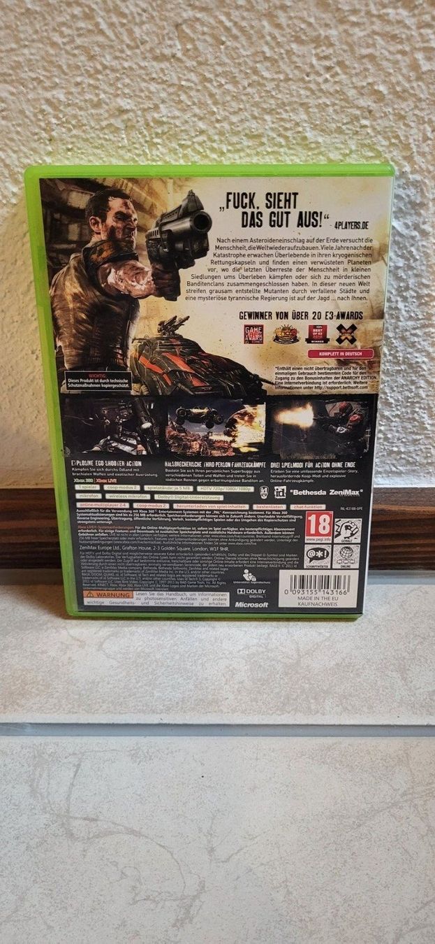Microsoft Giochi: Xbox 360 Spiel - Rage – Usato da Münsingen venduto da Heroism2010 1
