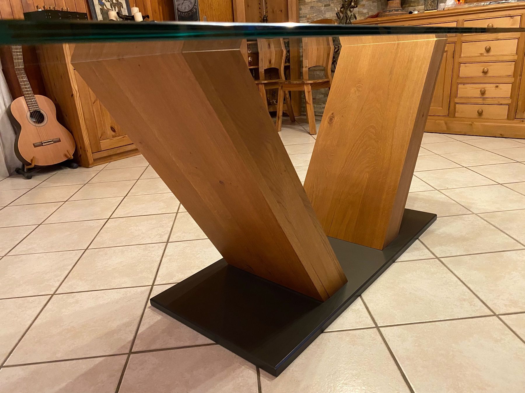 Tische: Table de salle à manger en verre Diga – Gebraucht aus Crissier von Chapsi 3