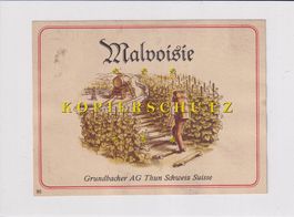 Etikette für Wein - Malvoisie /bd