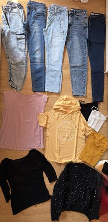 Damen Kleiderpaket Jeans Pullover Tops Grösse 38
