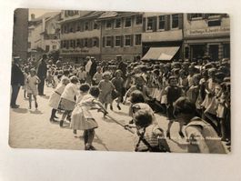 St Gallen ?Aufzug der Glocken für St Nikolaus 1933 Metzgerei