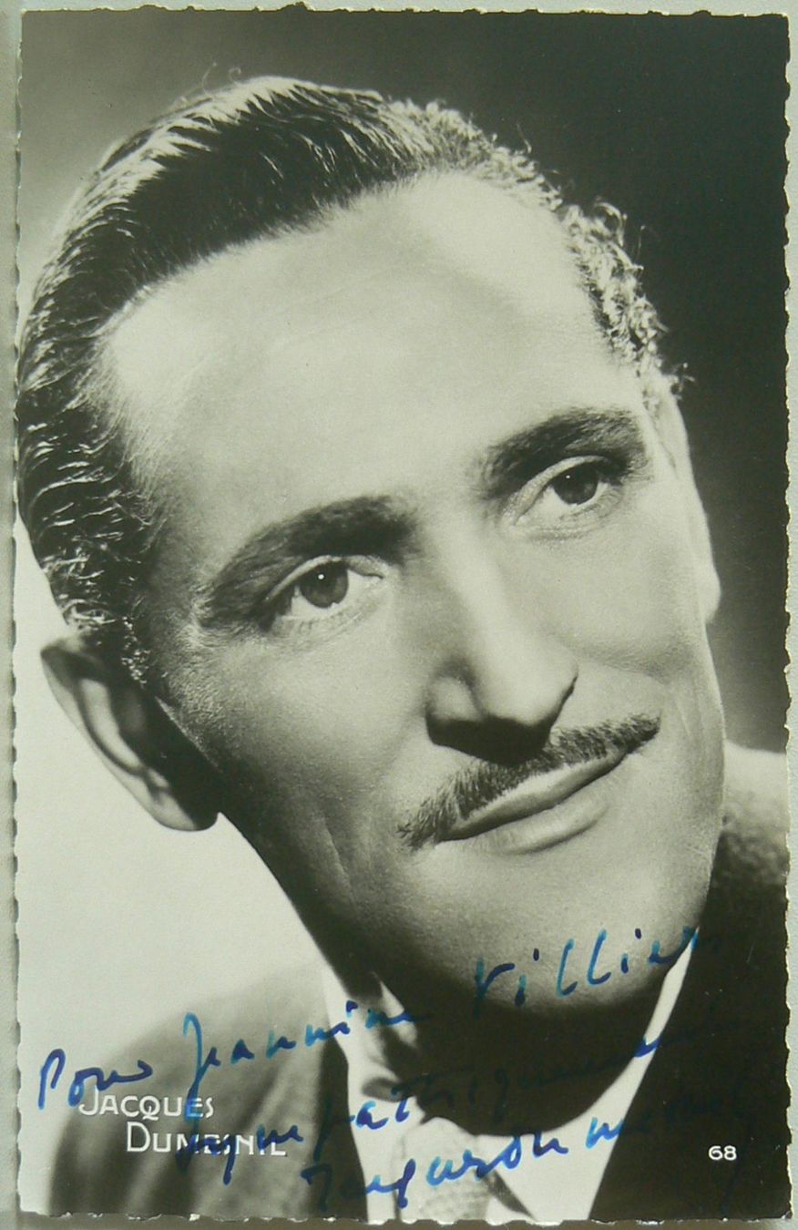 Autografi: Jacques Dumesnil (1904-1998) Schauspieler - Autogramm – Usato da Dietikon venduto da cyranos1