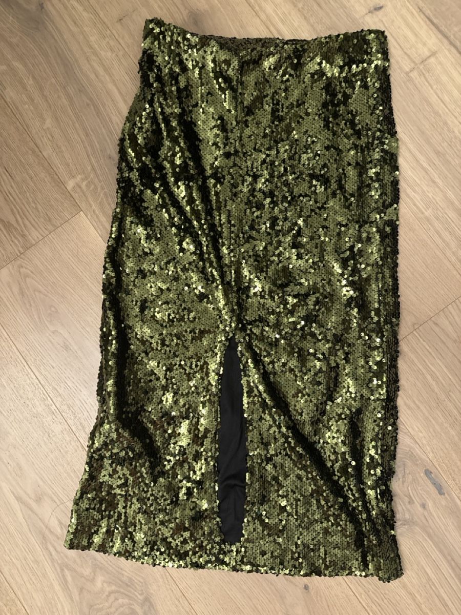 Röcke: Olive Grüne Pailletten Rock – Gebraucht aus Zollikerberg von mrelephanto78 2